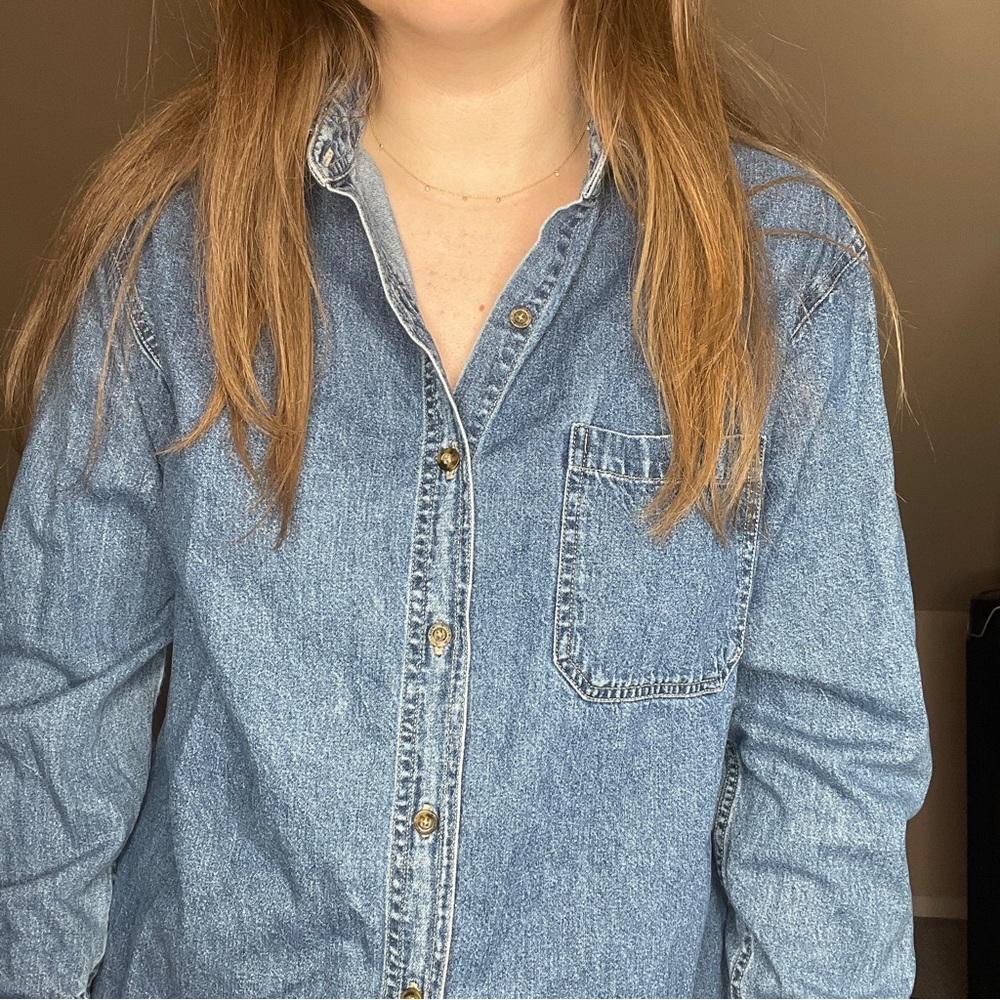 Denim Button Down - image 3